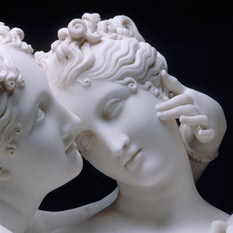Detail of Cupid and Psyche by Antonio Canova obrazarna.cz