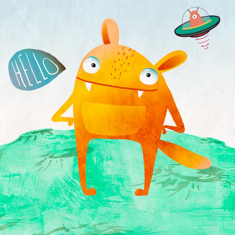 Alien Friend #4 - obrazarna.cz