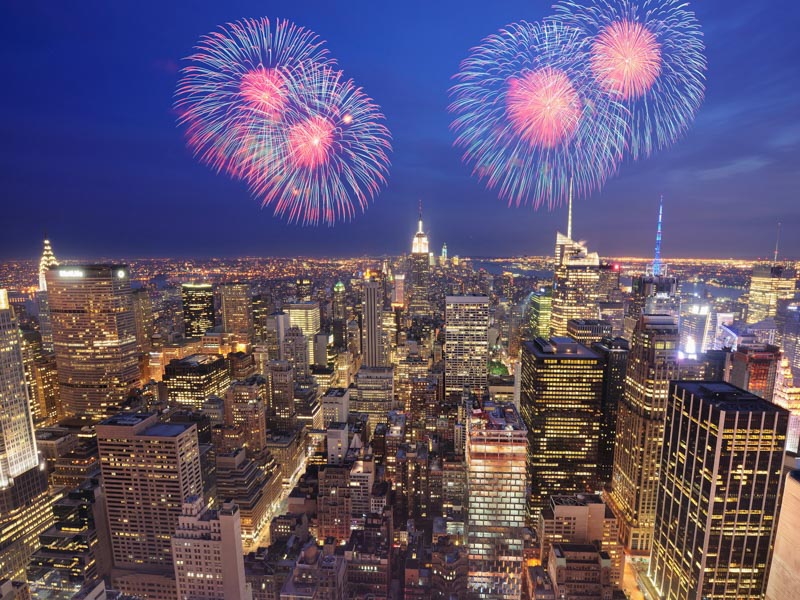 Fireworks over Manhattan obrazarna.cz